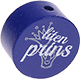 Motivperle "Liten prins" (Schwedisch) : dunkelblau