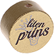 Motivperle "Liten prins" (Schwedisch) : gold