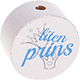 Motivperle "Liten prins" (Schwedisch) : weiß