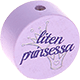 Motivperle "Liten prinsessa" (Schwedisch) : flieder
