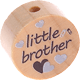 Perlina con motivo "little brother" : naturale
