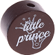 Perlina con motivo "little prince" : marrone