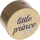 Perlina con motivo "little prince" : oro