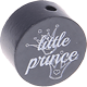 Perlina con motivo "little prince" : grigio