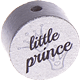 Perlina con motivo "little prince" : argento