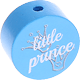 Perlina con motivo "little prince" : azzurra