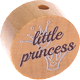 Perlina con motivo "little princess" : naturale