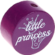 Perlina con motivo "little princess" : viola viola