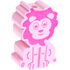 Motivperle Löwe : rosa