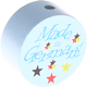 Perlina con motivo "Made in Germany" : azzurro bambino