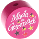 Perlina con motivo "Made in Germany" : rosa scuro