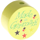 Perlina con motivo "Made in Germany" : limone