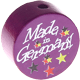 Perlina con motivo "Made in Germany" : viola viola
