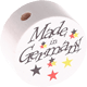 Perlina con motivo "Made in Germany" : bianco