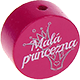 Perlina con motivo “Malá princezna” : rosa scuro