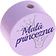 Perlina con motivo “Malá princezna” : lilla