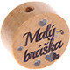 Perlina con motivo “Malý bráška” : naturale