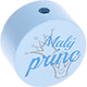 Perlina con motivo “Malý princ” : azzurro bambino