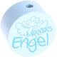 Perlina con motivo “Mamas Engel” : azzurro bambino