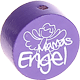 Perlina con motivo “Mamas Engel” : blu viola