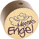 Perlina con motivo “Mamas Engel” : oro