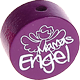 Perlina con motivo “Mamas Engel” : viola viola