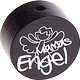 Perlina con motivo “Mamas Engel” : nero
