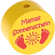 Perlina con motivo "Mamas Sonnenschein" : giallo