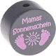 Perlina con motivo "Mamas Sonnenschein" : grigio