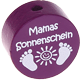 Perlina con motivo "Mamas Sonnenschein" : viola viola