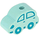 Perlina sagomata “Piccola automobilina” : menta