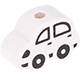 Perlina sagomata “Piccola automobilina” : bianco