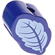 Motivperle Mini-Blatt : dunkelblau