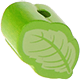 Motivperle Mini-Blatt : gelbgrün