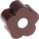 Motivperle Mini-Blume : braun