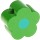 Motivperle Mini-Blume : grün