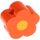 Motivperle Mini-Blume : orange