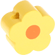 Motivperle Mini-Blume : pastellgelb