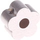 Motivperle Mini-Blume : silber