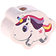 Motivperle Mini-Einhorn : weiß