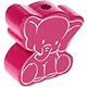 Perlina sagomata “Elefante” : rosa scuro