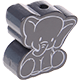 Perlina sagomata “Elefante” : grigio