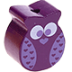 Motivperle Mini-Eule : purpurlila