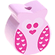 Motivperle Mini-Eule : rosa