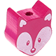 Motivperle Mini-Fuchs : dunkelpink