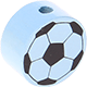 Perlina con motivo “piccolo Pallone da calcio” : azzurro bambino
