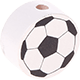 Perlina con motivo “piccolo Pallone da calcio” : bianco