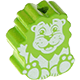 Perlina sagomata “Leone” : verde giallo