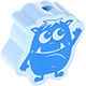 Motivperle Mini-Monster : babyblau