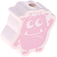 Motivperle Mini-Monster : weiß - rosa